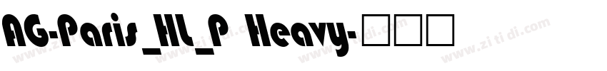 AG-Paris_HL_P Heavy字体转换